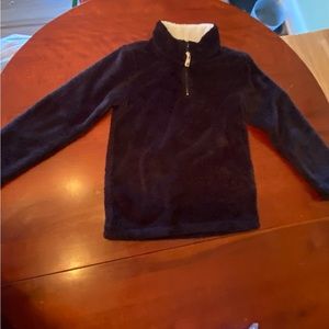 Girls fleece pull over with zipper size 7/8